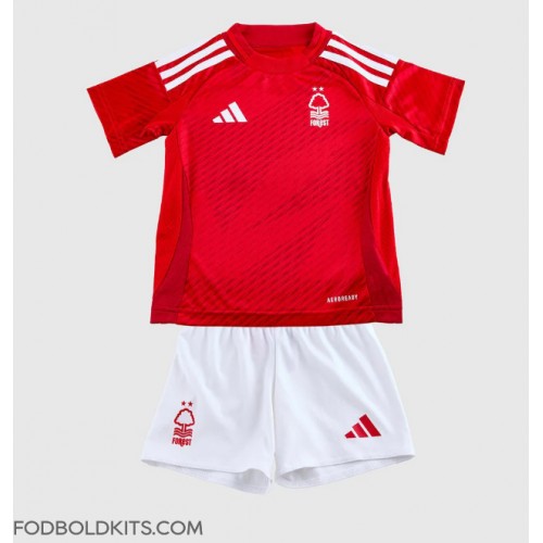 Nottingham Forest Hjemmebanesæt Børn 2024-25 Kortærmet (+ Korte bukser)